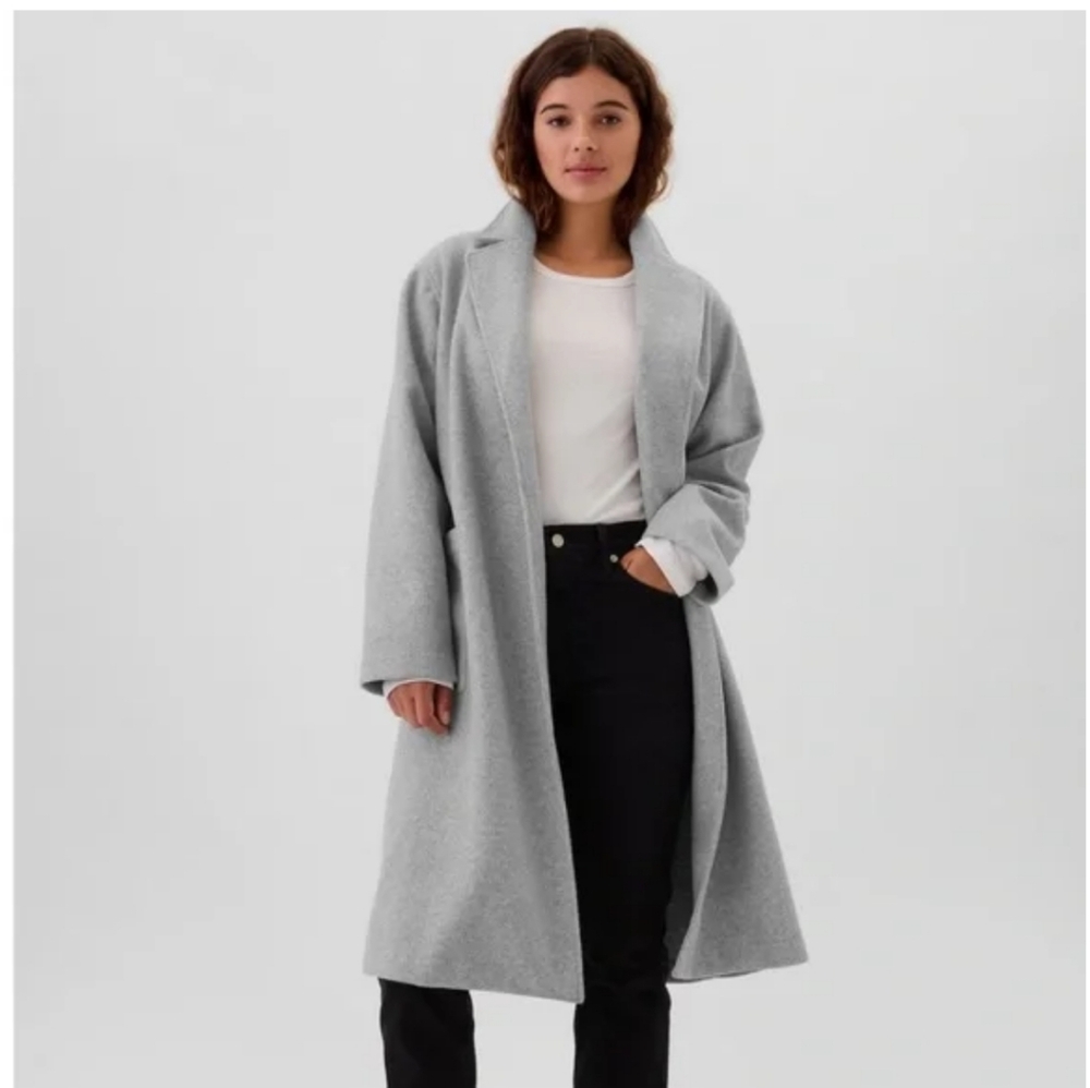 Gap Gray Wrap Peacoat